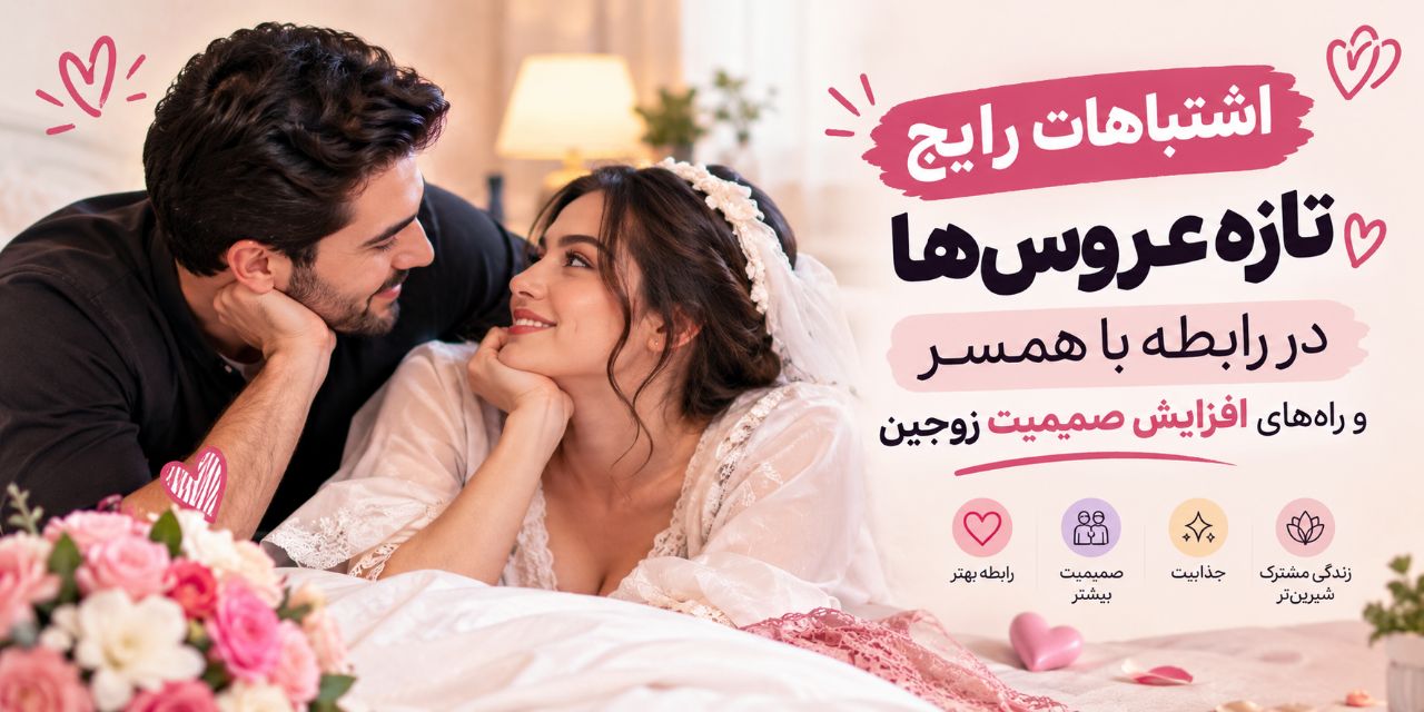💕 اشتباهات رایج تازه‌عروس‌ها در رابطه با همسر و راه‌های افزایش صمیمیت زوجین